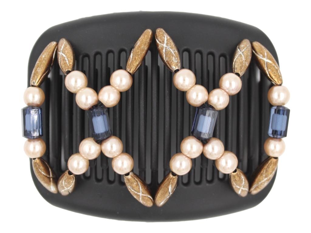 African Butterfly Hair Comb - Dalena Black 145