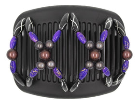 African Butterfly Hair Comb - Dalena Black 146