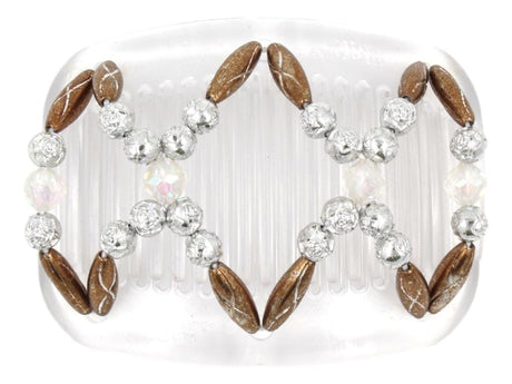 African Butterfly Hair Comb - Dalena Clear 136