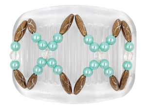 African Butterfly Hair Comb - Dalena Clear 145