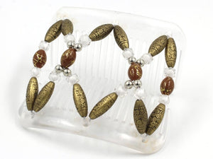 African Butterfly Hair Comb - Dalena Clear 147