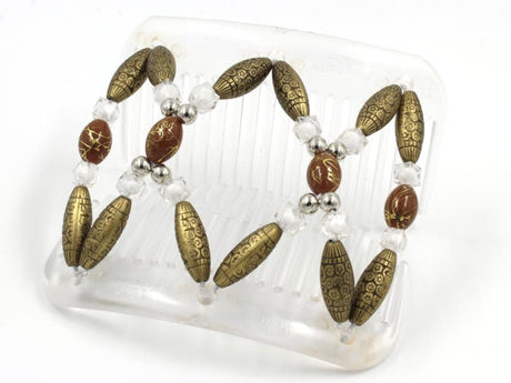 African Butterfly Hair Comb - Dalena Clear 147