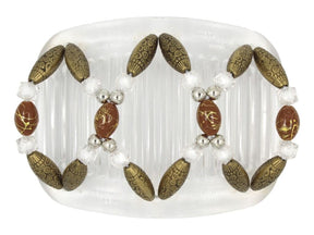 African Butterfly Hair Comb - Dalena Clear 147