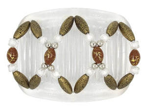 African Butterfly Hair Comb - Dalena Clear 147