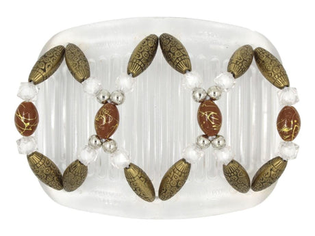 African Butterfly Hair Comb - Dalena Clear 147