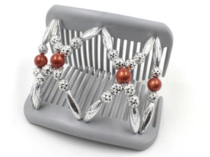 African Butterfly Hair Comb - Dalena Gray 45