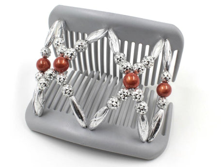 African Butterfly Hair Comb - Dalena Gray 45