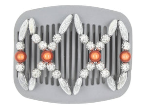 African Butterfly Hair Comb - Dalena Gray 45