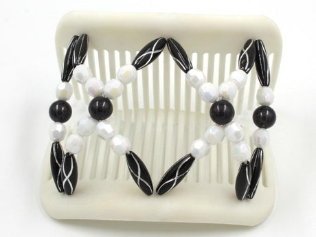 African Butterfly Hair Comb - Dalena White 15