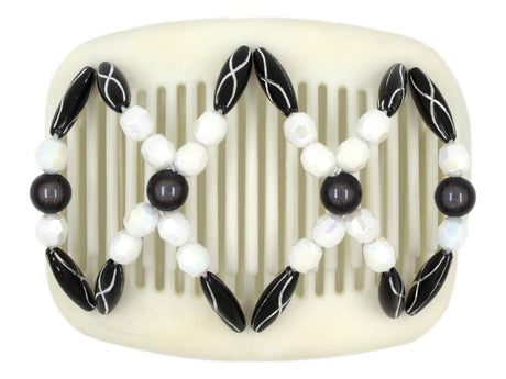 African Butterfly Hair Comb - Dalena White 15