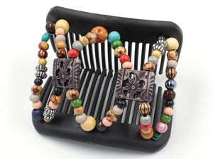 African Butterfly Hair Comb - Dupla Black 160