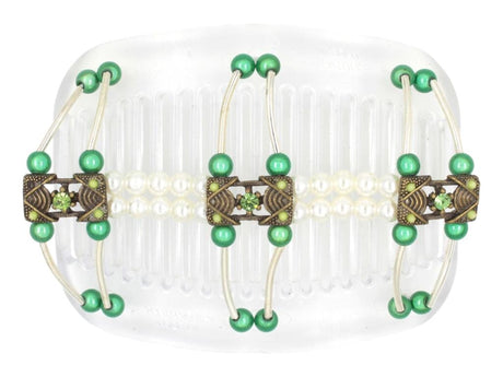 African Butterfly Hair Comb - Flowers Clear 75