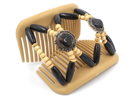 African Butterfly Hair Comb - Gemstone Blonde 41