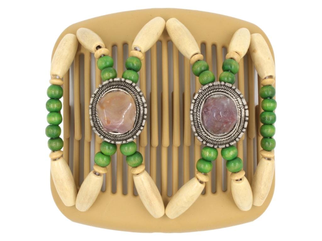 African Butterfly Hair Comb - Gemstone Blonde 42