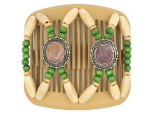 African Butterfly Hair Comb - Gemstone Blonde 42