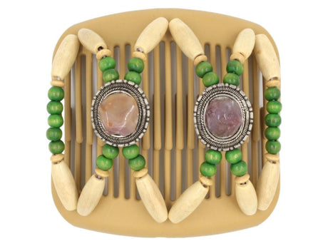 African Butterfly Hair Comb - Gemstone Blonde 42