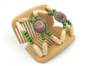 African Butterfly Hair Comb - Gemstone Blonde 42