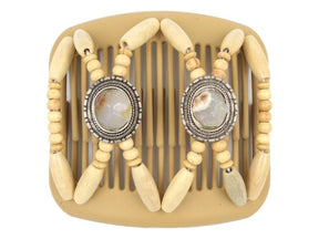 African Butterfly Hair Comb - Gemstone Blonde 43