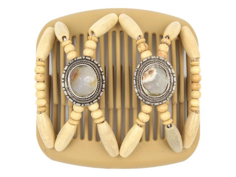 African Butterfly Hair Comb - Gemstone Blonde 43