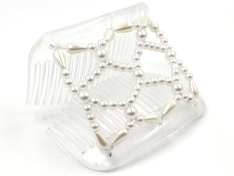African Butterfly Hair Comb - Ndalena Clear 115