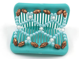 African Butterfly Hair Comb - Ndalena Turquoise 20
