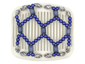 African Butterfly Hair Comb - Ndalena White 01