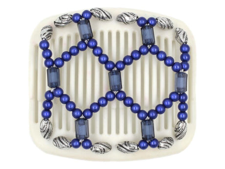 African Butterfly Hair Comb - Ndalena White 01