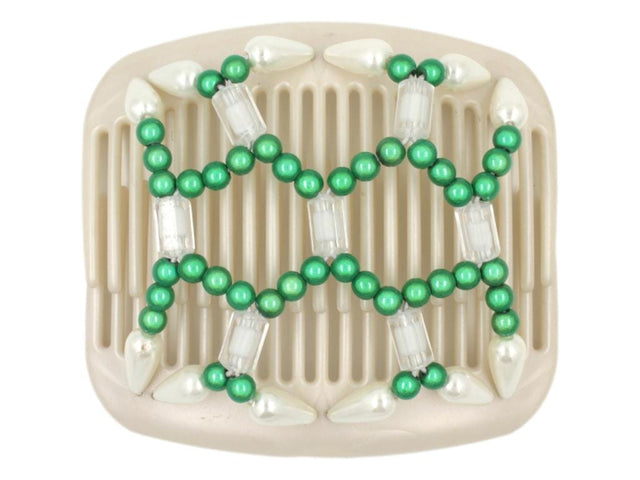 African Butterfly Hair Comb - Ndalena White 03