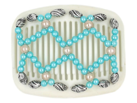 African Butterfly Hair Comb - Ndalena White 04