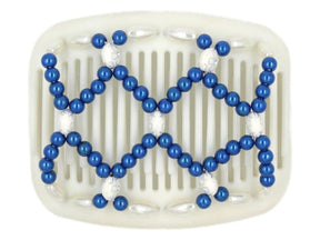 African Butterfly Hair Comb - Ndalena White 05