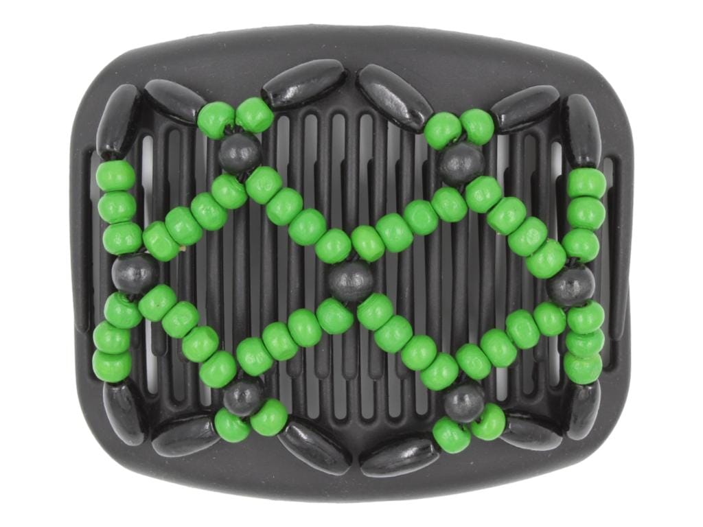 African Butterfly Hair Comb - Ndebele Black 136