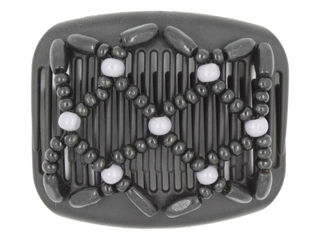 African Butterfly Hair Comb - Ndebele Black 138