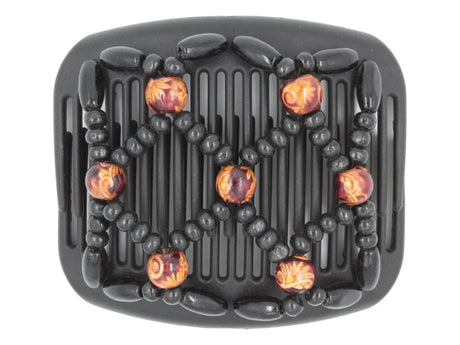 African Butterfly Hair Comb - Ndebele Black 139