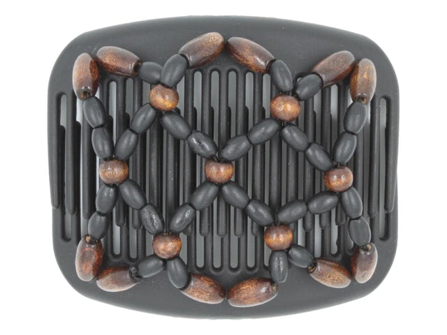 African Butterfly Hair Comb - Ndebele Black 141