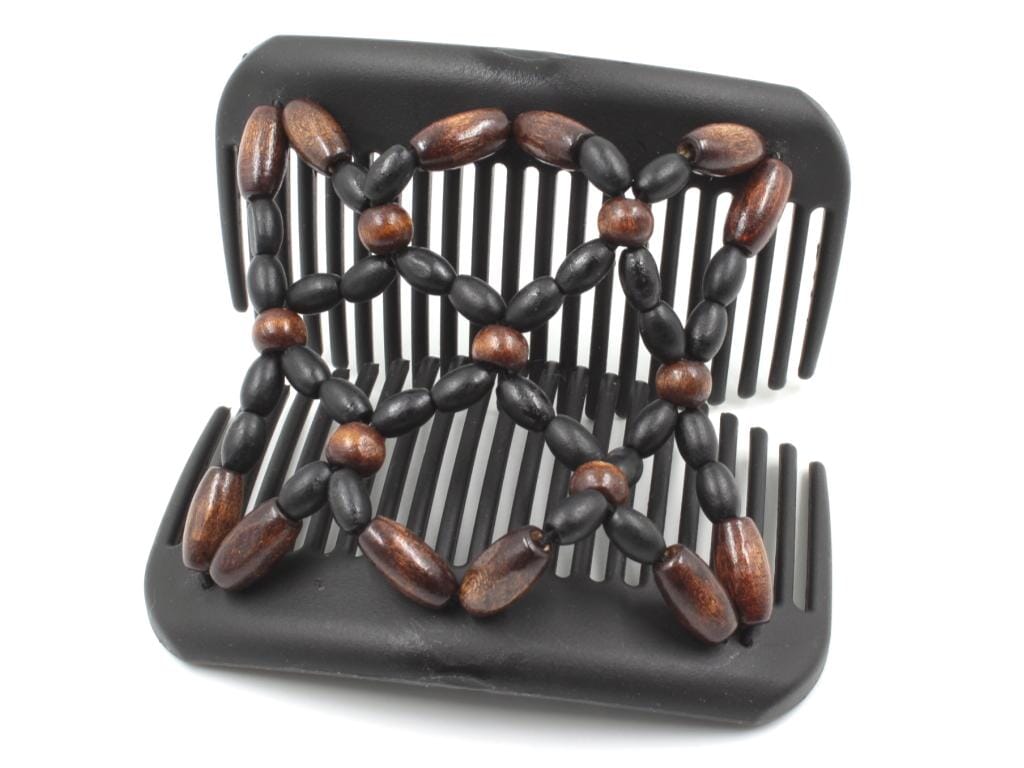 African Butterfly Hair Comb - Ndebele Black 141