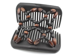 African Butterfly Hair Comb - Ndebele Black 141