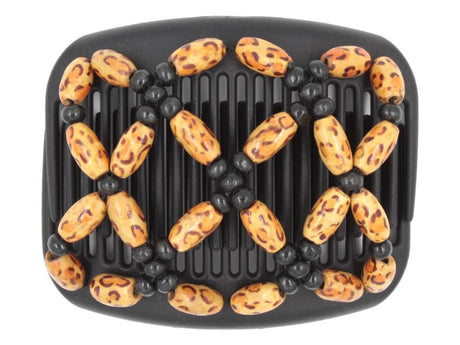 African Butterfly Hair Comb - Ndebele Black 142