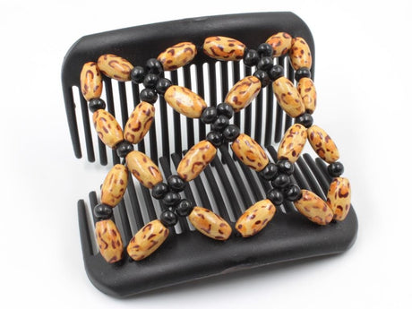 African Butterfly Hair Comb - Ndebele Black 142