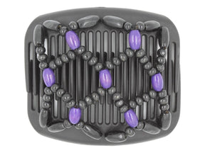 African Butterfly Hair Comb - Ndebele Black 143