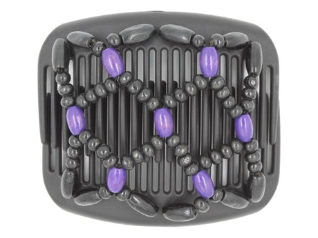 African Butterfly Hair Comb - Ndebele Black 143