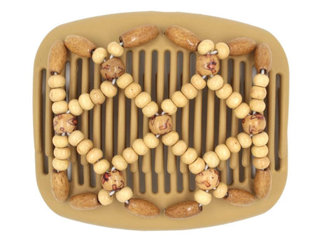 African Butterfly Hair Comb - Ndebele Blonde 91