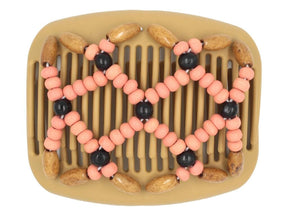 African Butterfly Hair Comb - Ndebele Blonde 92