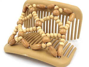 African Butterfly Hair Comb - Ndebele Blonde 93