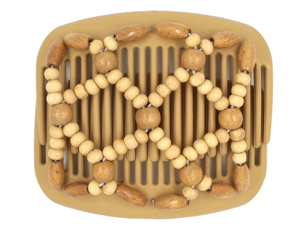 African Butterfly Hair Comb - Ndebele Blonde 93