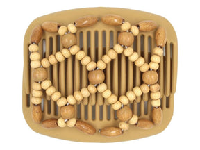 African Butterfly Hair Comb - Ndebele Blonde 93