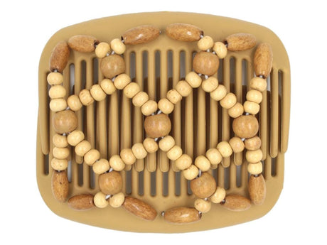 African Butterfly Hair Comb - Ndebele Blonde 93