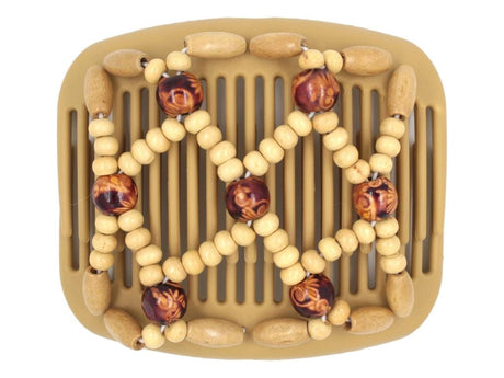 African Butterfly Hair Comb - Ndebele Blonde 95