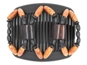 African Butterfly Hair Comb - Stones & Bones Black 127