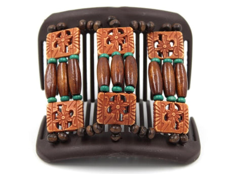African Butterfly Hair Comb - Tripla Brown 72