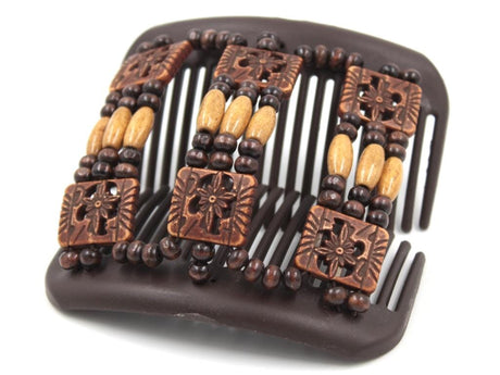 African Butterfly Hair Comb - Tripla Brown 73